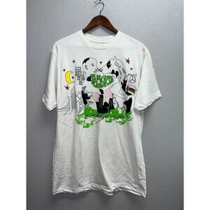 Fyasko Shirt You Are What You Eat Cow Peace Vegetarian LTD Graphic Tee Large